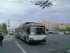 ЮМЗТ1 поступил в1995 году до 2002 года был самым новым троллейбусом